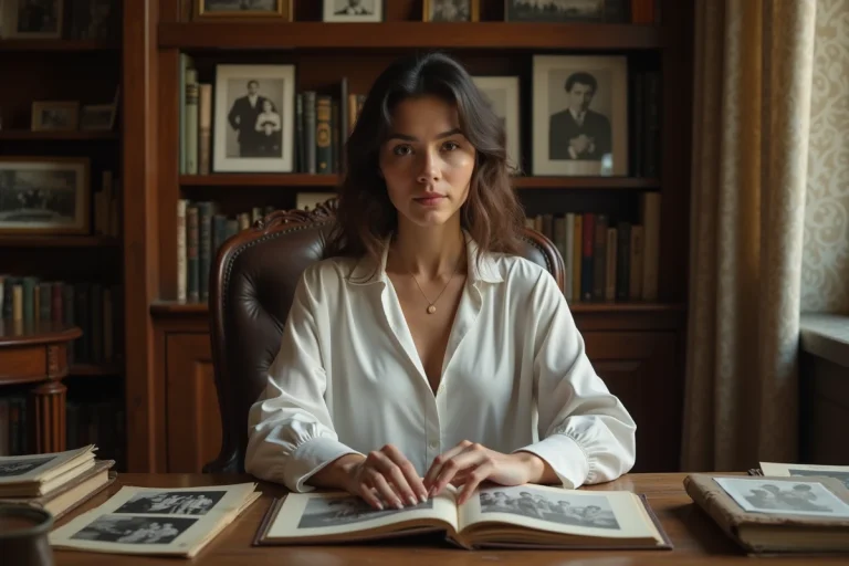 Femme d'Amérique du Sud en portrait contemplatif